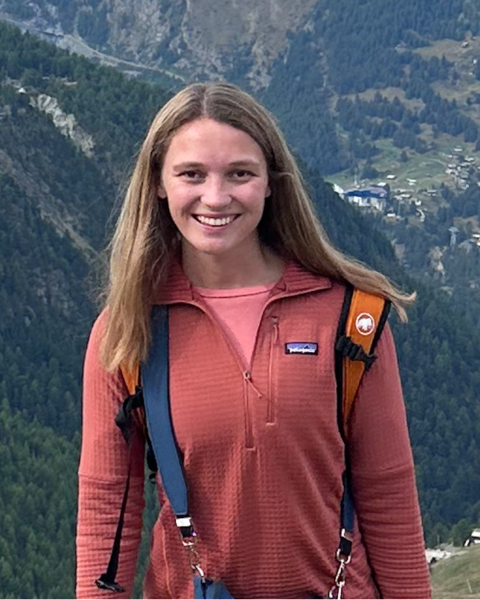 Laura hiking in Switzerland